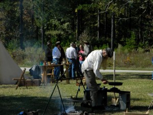 Revolutionary and Civil War camp demonstrations